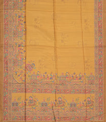 Sandal Printed Synthetic Tussar Saree With Wedding Motifs-BL5358