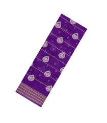 Purple Printed Synthetic Dola Silk Saree With Zari Motifs & Border -SY0345
