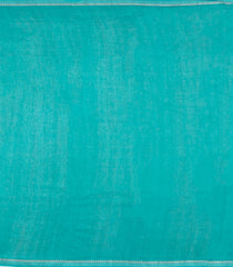 Aquamarine Woven Chanderi Cotton Saree With Printed Motifs-CC1701
