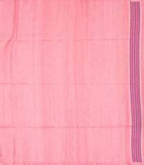 Peach Handloom Organza Soft Silk Saree With Stripes & Buttas-SO4148