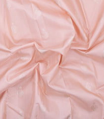Baby Pink Handloom Korvai Kanchipuram Silk Saree With Kanchipuram Butta Silk Sarees & Stripes-KA16593