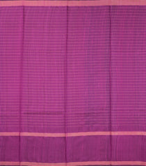 Purple Woven Tussar Silk Saree With Checks & Contrast Border-TU3243