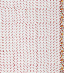 White Printed Jaipur Cotton Saree With Floral Motifs-JC1642