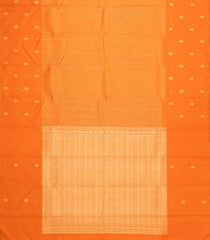 Orange Handloom Kanchipuram Silk Saree With Dotted Zari Stripes-KA16601