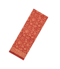 Crimson Printed Pure Silk Saree With Floral Motifs-PS0829