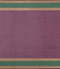 Magenta Handloom Silk Cotton Saree With Checks-SC4203
