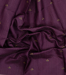 Magenta Printed Synthetic Tussar Saree With Zari Stripes-BL5365