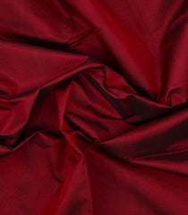 Maroon Handloom 9 Yards Silk Cotton Saree With Contrast Border-SC4442