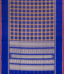 Purple Handloom Silk Cotton Saree With Zari Checks-SC4273