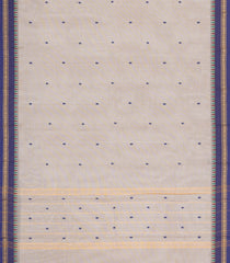 Taupe Woven Chettinad Cotton Saree With Buttas-CN1873