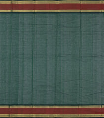 Bottle Green Handloom Kanchi Cotton Saree With Raindrop Buttas-KC1582