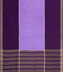 Lavender Woven Blended Viscose Saree With Zari Checks-BL5702