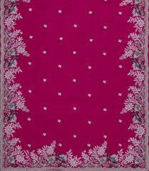 Pink Woven Synthetic Blended Saree With Embroidered Motifs-EN1992