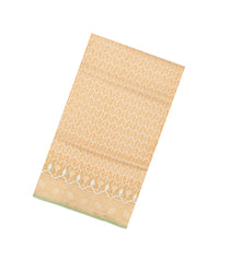 Sandal Handloom Banarasi Organza Silk Saree With Floral Motifs-BE1841