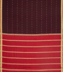 Brown Woven Mysore Silk Saree With Buttas-MS3424
