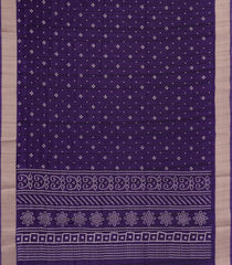 Violet Woven Synthetics Dola Silk Saree With Zari Border-BL5270
