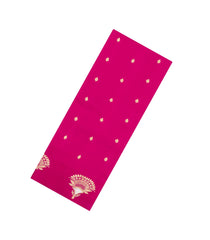 Hot Pink Handloom Banarasi Silk Saree With Zari Kanchipuram Butta Silk Sarees-BE1868