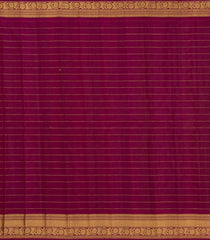 Olive Green Handloom Gadwal Silk Cotton Saree With Zari Checks & Buttas -GA0285