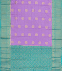 Lavender Woven Blended Viscose Saree With Zari Buttas-BL6085