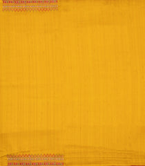 Mustard Woven Blended Tussar Silk Saree With Embroidery-BL6115