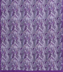 Lilac Printed Crepe Silk Saree With Abstract Motifs-PS0880