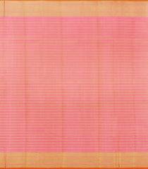 Pink Handloom Tissue Kanchipuram Silk Saree With Checks & Floral Motifs-KA15675