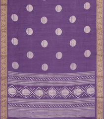 Lilac Printed Synthetics Dola Zari Lining With Jacquard Zari Border-BL5175