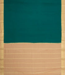 Sea Gren Woven Mysore Silk Saree With Contrast Border-MS3745