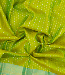 Light Green Handloom Kanchipuram Silk Saree With Zari Motifs-KA16911