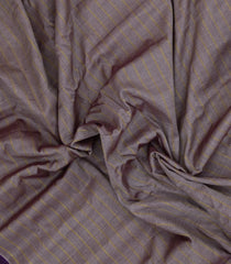 Grey Handloom Gadwal Silk Cotton Saree With Stripes-GA0422