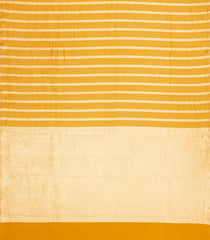 Mustard Woven Banarasi Khaddi Georgette Silk Saree With Stripes-BE1937