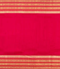 Baby Pink Handloom Korvai Kanchipuram Silk Saree With Checks & Kanchipuram Butta Silk Sarees-KA16584