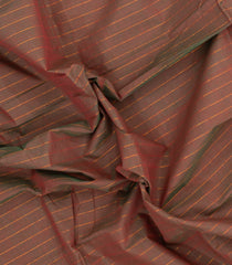 Green Woven Chettinad Cotton Saree With Zari Stripes-CN1936