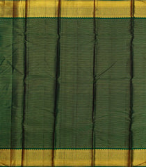 Dark Maroon Handloom Korvai Kanchipuram Silk Saree With Vairaoosi Stripes-KA13195