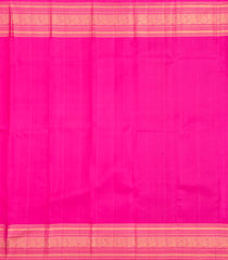 Dusty Pink Handloom Korvai Kanchipuram Silk Saree With Buttas-KA15884