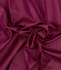 Magenta Handloom Kanchipuram Silk Saree With zari Checks-KA15098