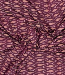 Lilac Handwoven Orissa Cotton Saree With Tie & Dye Motifs-OR0907
