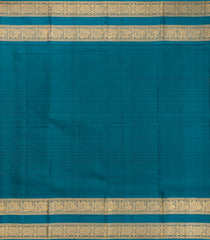 Rust Kanchipuram Silk Saree With Zari Checks & Buttas-KA14195