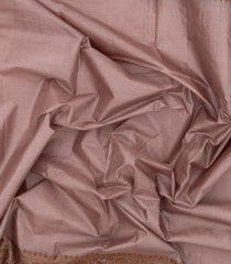 Dusty Pink Woven Tussar Silk Saree With Thread work Border-TU3155