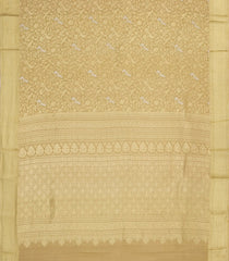 Sandal Woven Mysore Silk Saree With Bird Vine Motifs-MS3360