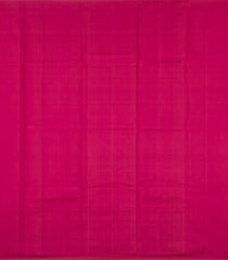 BubbleGum Pink Handloom Korvai Kanchipuram Silk Saree With Silk Temple Border-KA16702