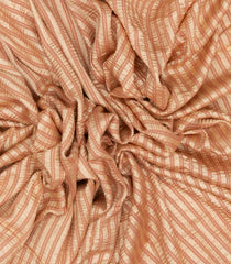 Dusty Pink Woven Banarasi Khadi Georgette Silk Saree With Stripes-BE1620
