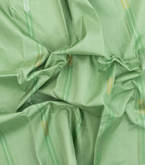 Mint Green Handloom Kanchipuram Silk Saree With Stripes & Buttas-KA15490