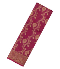 Chesnutt Pink Woven Tussar Silk Saree With Floral Motifs-TU3418