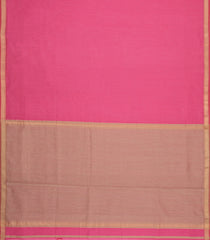 Peach Handloom Maheswari Silk Cotton Saree With Zari Border-SC4935