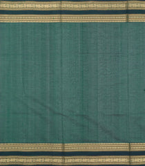 Dark Green Handloom Silk Cotton Saree With Jasmine Bud Buttas-SC4099