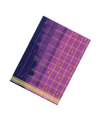 Bubblegum Pink Woven Kadappa Cotton Saree With Checks-KN0735