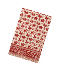 Crimson Printed Kalamkari Cotton Saree -KAL1242