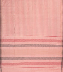 Baby Pink Woven Tussar Silk Saree With Dotted Stripes-TU3482