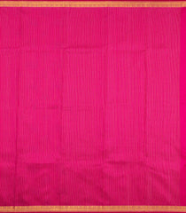 Peach Handloom Kanchipuram Silk Saree With Stripes & Buttas-KA15735